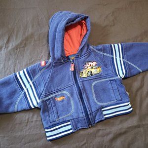 Hot Wheels Navy Hooded Jacket for Kids